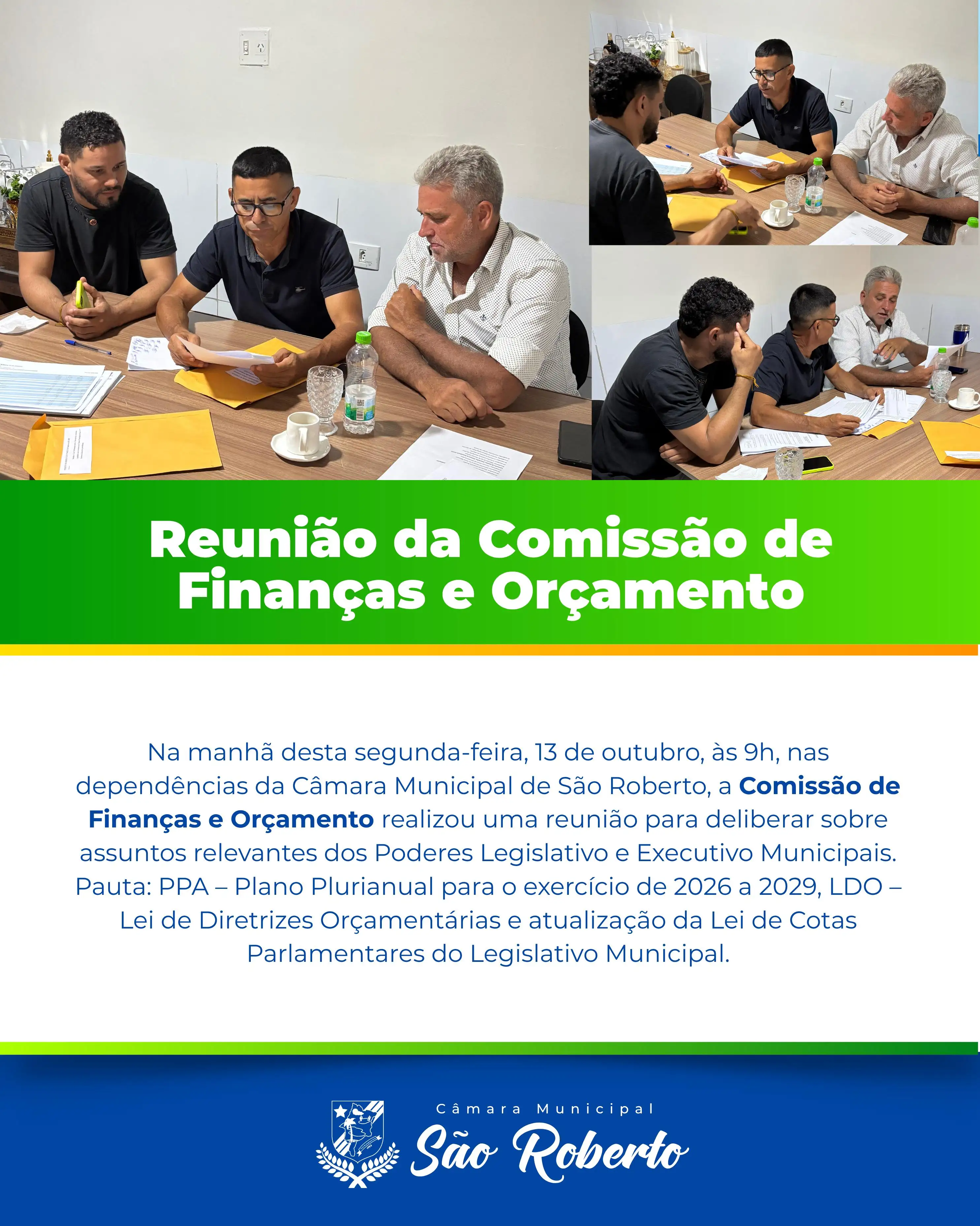 REUNIÃO DA COMISSÃO DE FINANÇAS E ORÇAMENTO