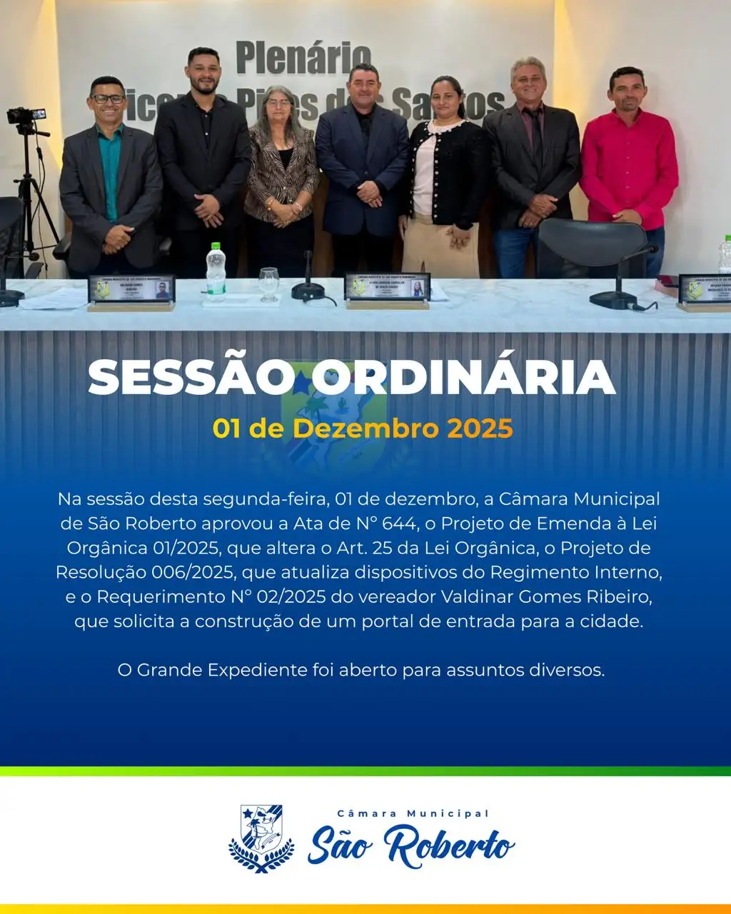 Sessão Ordinária