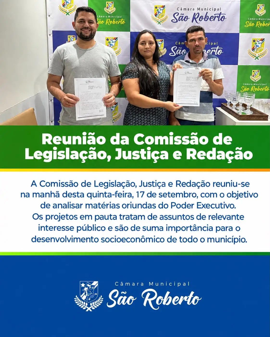 Reunião da Comissão de Legislação, Justiça e Redação