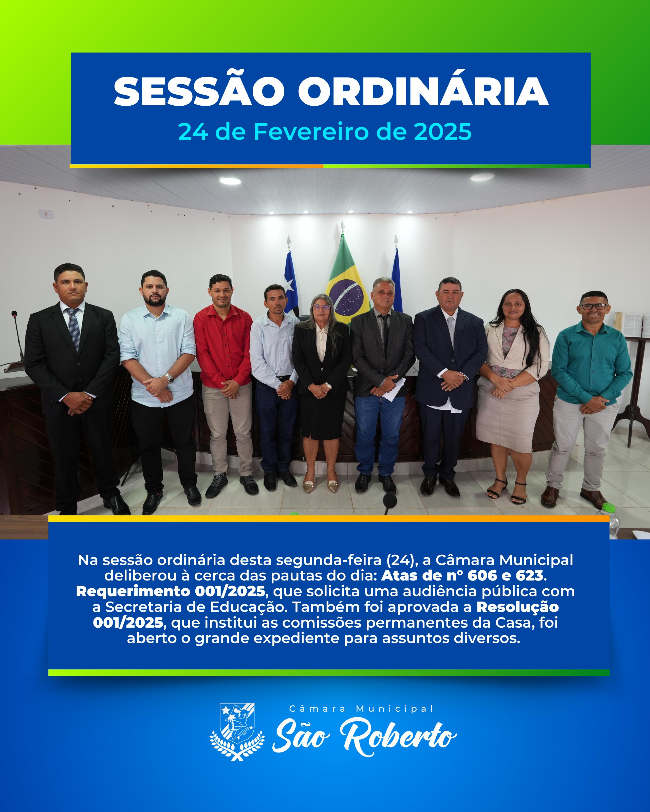 Sessão Ordinária