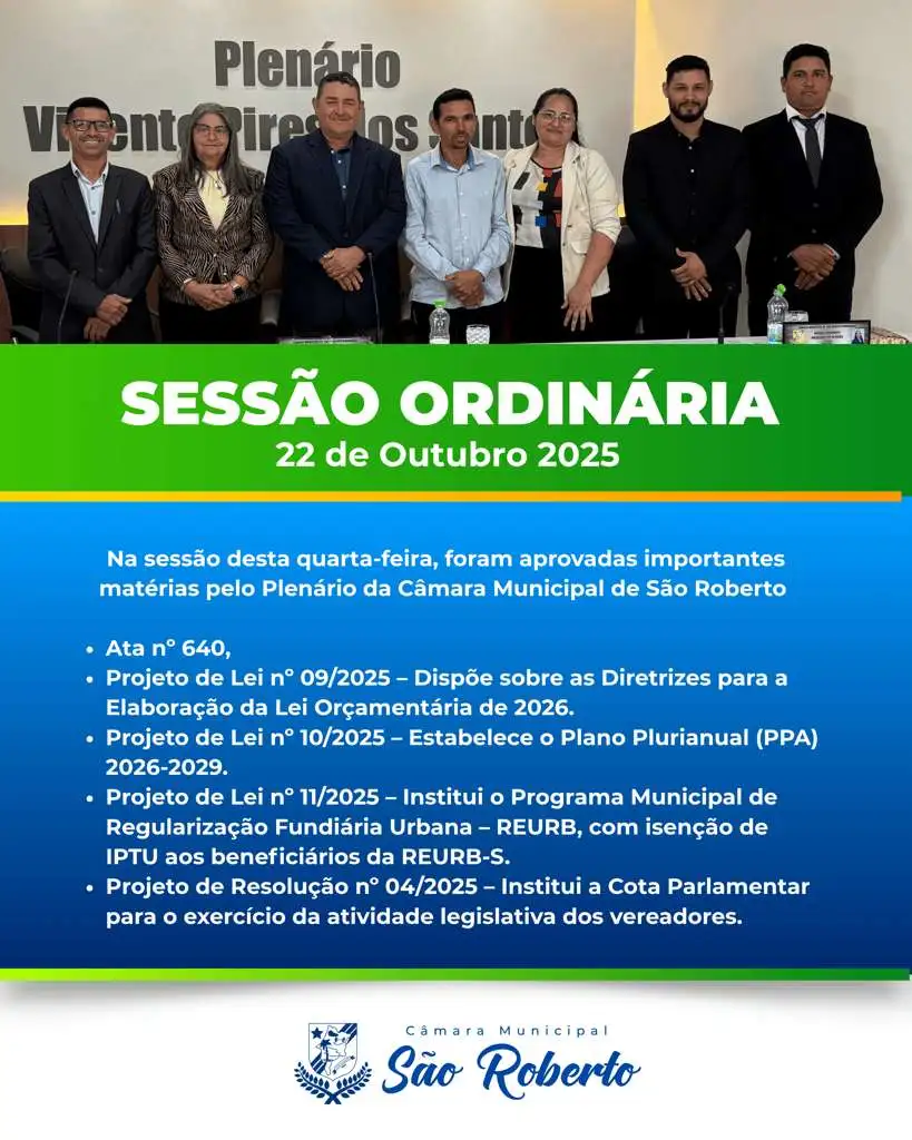 Sessão Ordinária